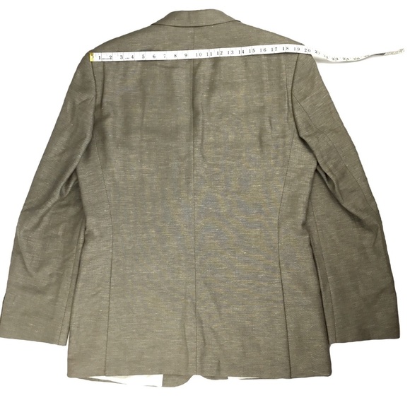 Hugo Boss NWOT Linen Wool Blend Blazer in Wheat. Sz. 42L - Picture 2 of 9